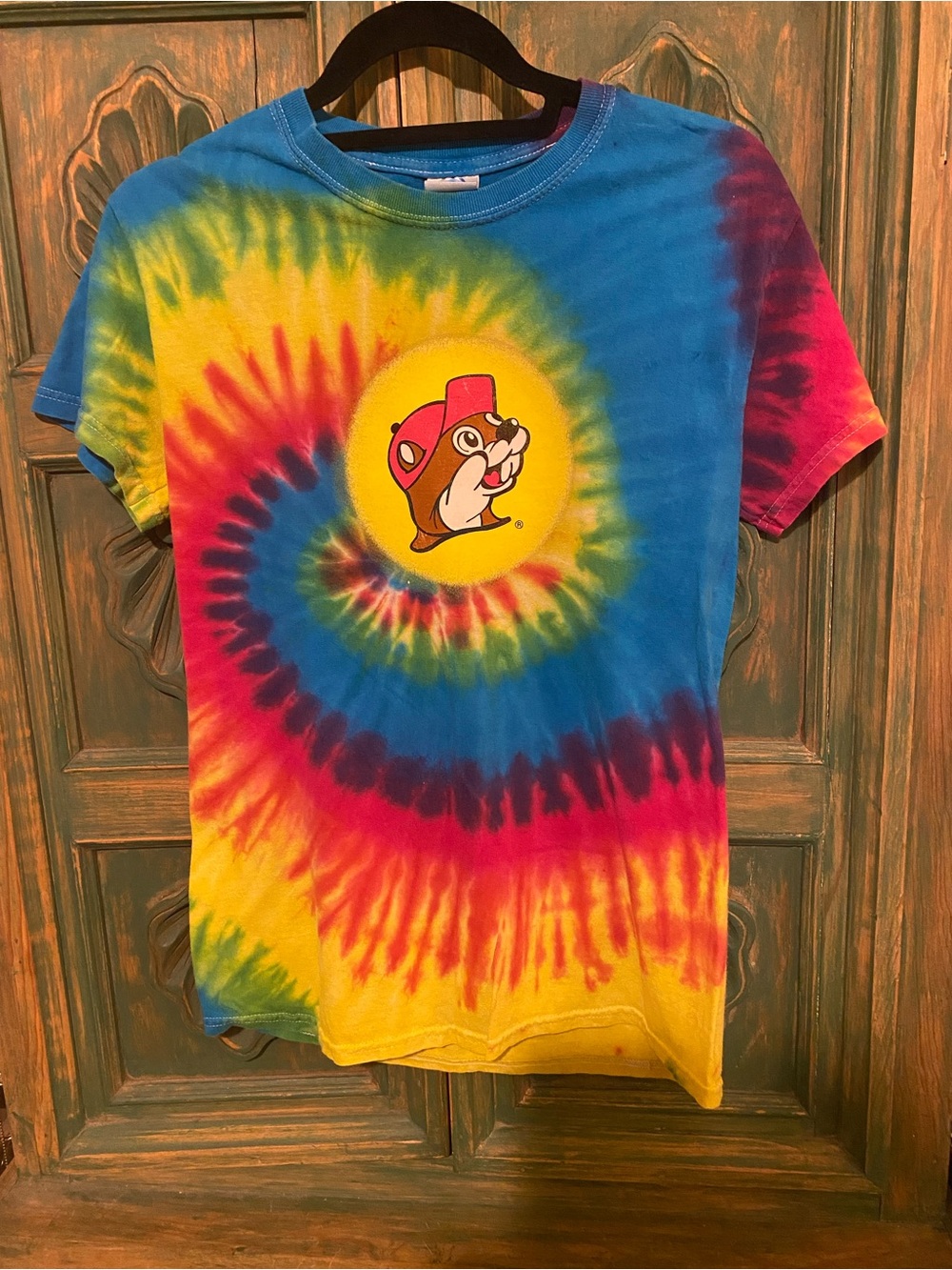Buc-ee's Multicolor Tie-Dye Short Sleeve Tee